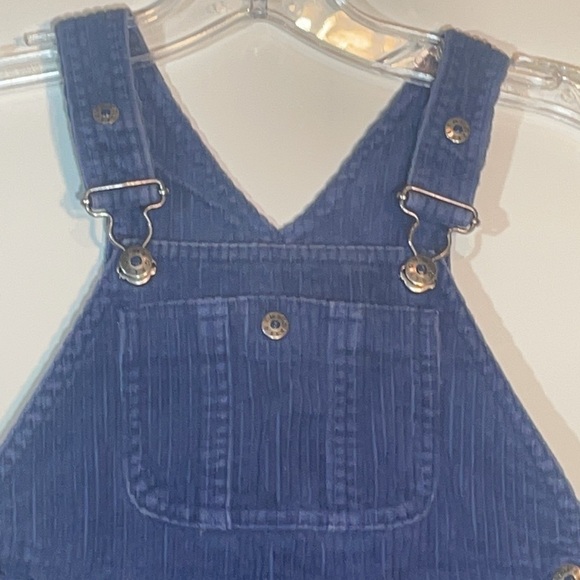 Vintage Gymboree Bib Overalls Blue Corduroy S - Picture 3 of 11